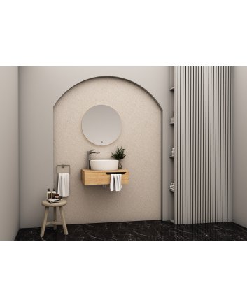 Eco Elegance Felix Onderkast Met Handdoekuitsparing (60cm) - Safir