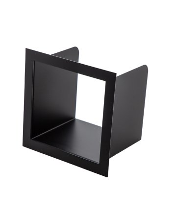 Eco Elegance inbouw reserve rolhouder - kleur mat zwart model - (140x660x120mm)