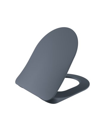 Hunk & Müeller Wc-Zitting Duroplast (Soft-Close & Quick Release) Met Inox Scharnieren - Mat Basalt