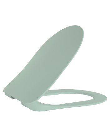Hunk & Müeller Wc-Zitting Duroplast (Soft-Close & Quick Release) Met Inox Scharnieren - Groen