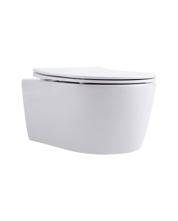 Eco Elegance Pro Ophang Wc Rim-Off + Zitting - Wit