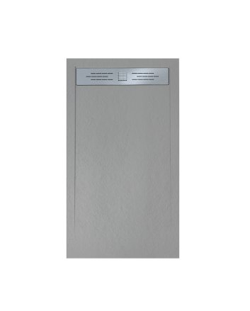 Hunk & Müeller Veroni Elite Flat Composietsteen Douchebak Grijs 120x80x3cm