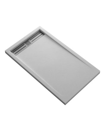 Hunk & Müeller Elite Composietsteen Douchebak (140x90x3cm) - Wit