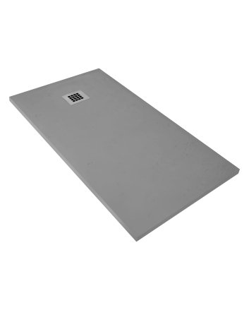 Hunk & Müeller Veroni Madison Flat Composietsteen Douchebak Grijs 100x100x3cm
