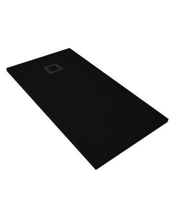 Eco Elegance Madison Composietsteen Douchebak (90x90x3cm) - Zwart