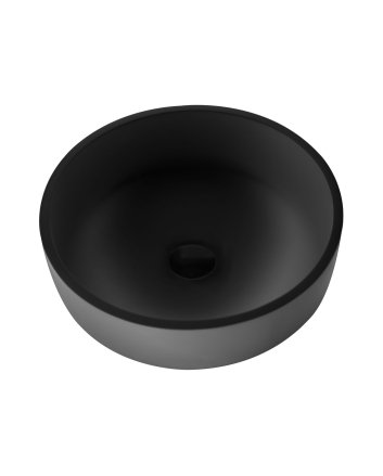 Eco Elegance Solid Surface Opbouw Waskom (42 X 14 Cm)  - Mat Zwart