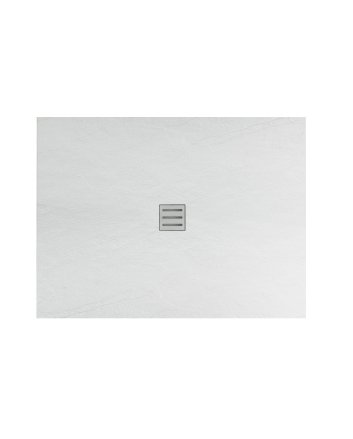 Eco Elegance Acryl Douchebak (120x90cm) - Mat Wit
