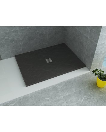 Eco Elegance Acryl Douchebak (120x90cm) - Mat Antraciet