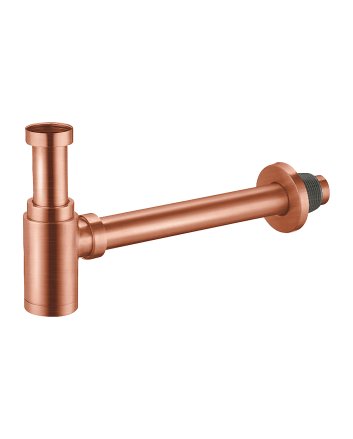 Eco Elegance Design Wastafel Sifon Uit Messing 5/4 (33cm) - Geborsteld Koper