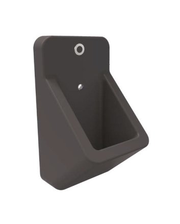 Eco Elegance Urinoir Met Geïntegreerde Sensor Mat Antraciet Werkt Op Batterijen