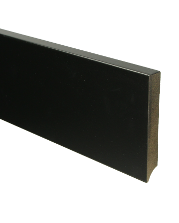 MDF Moderne plint 120x18 voorgelakt RAL 9005 | 2.4 meter