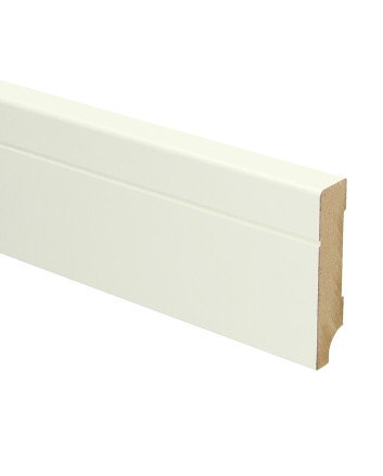 MDF Tijdloze plint 70x15 wit voorgelakt RAL 9010 | 2.4 meter