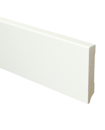 MDF Moderne plint 90x15 voorgelakt RAL 9016 | 2.4 meter