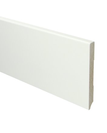 MDF Moderne plint 120x12 voorgelakt RAL 9016 | 2.4 meter