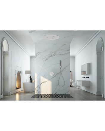 UFO inbouw-hoofddouche plafond rond 50x2cm chroom
