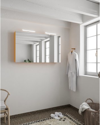 Mondiaz Cubb spiegelkast 120x70x16cm kleur ocher met 2 deuren