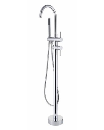 Sani DeLuxe Badmengkraan vrijstaand rond Chroom