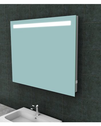 Tigris spiegel rechthoek met LED en stopcontact 100 x 80 cm