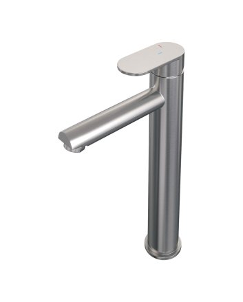 BRAUER Brushed Edition verhoogde opbouw wastafelmengkraan model C RVS geborsteld PVD