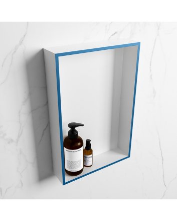 Mondiaz Easy Nis 44,5x29,5cm in solid surface kleur Jeans | Talc. 1 vak geschikt voor in- of opbouw