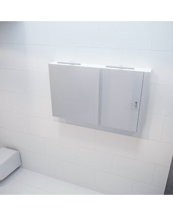 Mondiaz Cubb spiegelkast 120x70x16cm kleur talc met 2 deuren