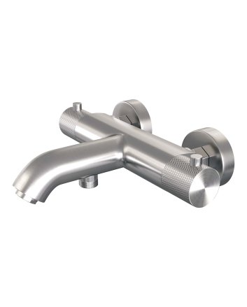 BRAUER Brushed Carving opbouw baddouche thermostaatkraan RVS geborsteld PVD