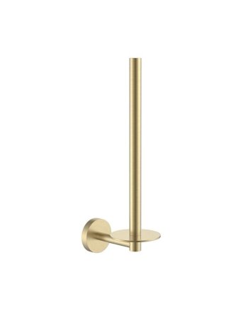 Sani DeLuxe Reserve wand toiletrolhouder rond Goud Geborsteld geschikt voor 2 wc-rollen