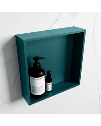 Mondiaz Easy Nis 29,5x29,5cm in solid surface kleur Smag | Smag. 1 vak  geschikt voor in- of opbouw