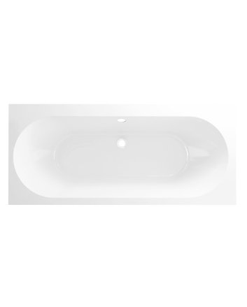 Wiesbaden Portus RD inbouw duo ligbad 190x90x49 cm acryl glans wit