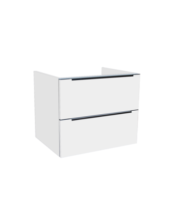 Sani DeLuxe Senza onderkast met luxe opliggende greep 60 Hoogglans Wit