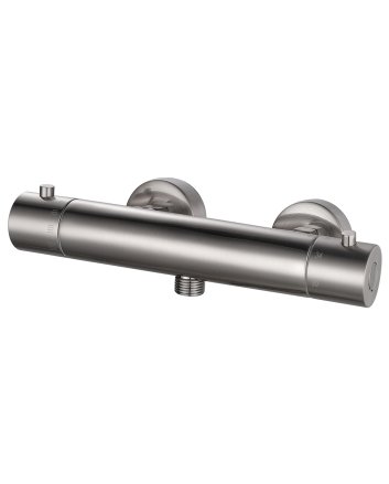 Rio Therm.douchemengkraan 12cm geborsteld staal
