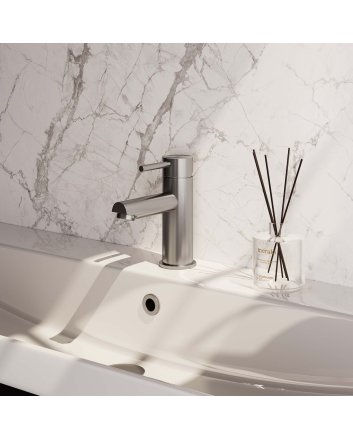 BRAUER Brushed Edition lage opbouw wastafelmengkraan model A RVS geborsteld PVD