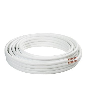 Airco Koperen Dubbele Buis met Isolatie - Zonder Koppelingen - 1/4" - 3/8" - 20 m