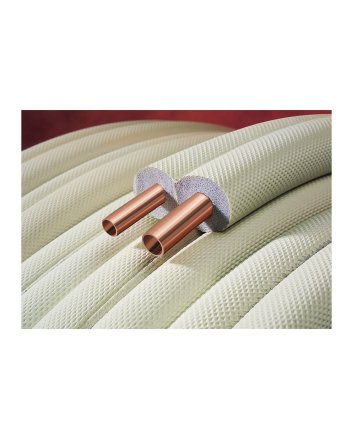 Airco Koperen Dubbele Buis met Isolatie - Zonder Koppelingen - 1/4" - 1/2" - 20 m