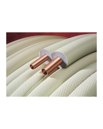 Airco Koperen Dubbele Buis met Isolatie - Zonder Koppelingen - 1/4" - 3/8" - 20 m