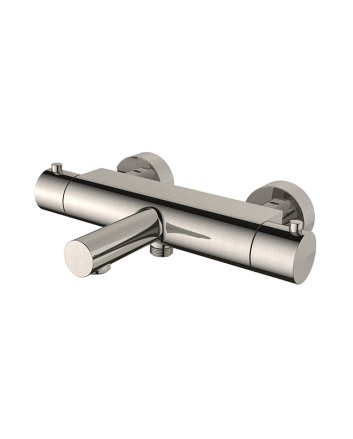 Style thermostatische badmengkraan cooltouch geborsteld staal
