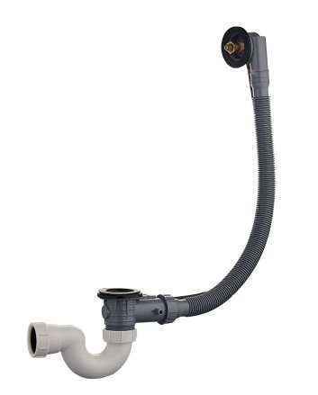 Doblar inbouwdeel badafvoer met overloop