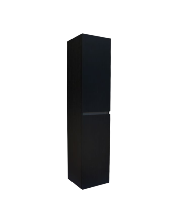 Sani DeLuxe Trendline basic kolomkast met greeplijst aluminium Black Oak