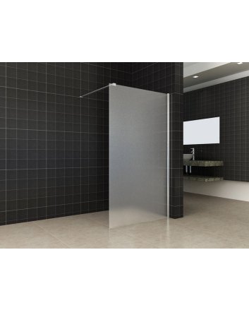 Comfort inloopdouche 1000 x 2000 x 10 mm nano melkglas/chroom