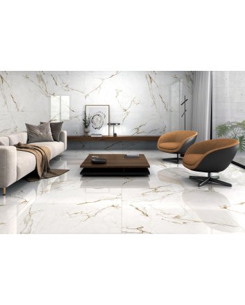Emigres Alba wandtegel hoogglans 120x120 gold