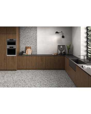 Emigres Columbia terrazo vloertegel mat 60x120 gris