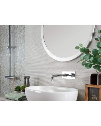 Emigres Dec dorian wandtegel hoogglans 25x75 blanco