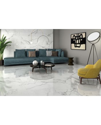 Emigres Europa vloertegel hoogglans 120x120 blanco