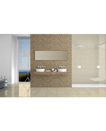 Emigres Glass wandtegel hoogglans 25x75 marron