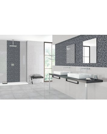 Emigres Glass atlas wandtegel hoogglans 25x75 blanco