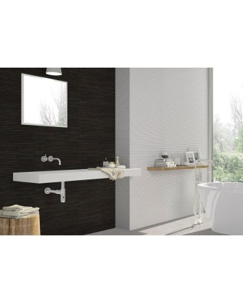 Emigres Olite gomera wandtegel satijn 20x60 negro