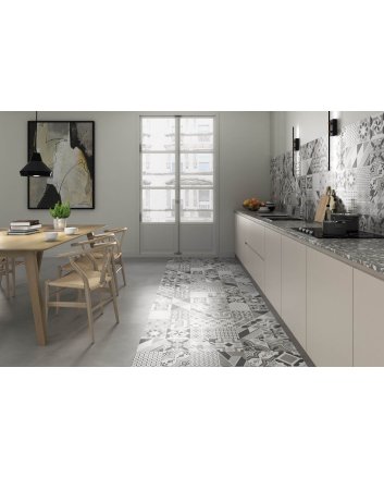Emigres Neutral wandtegel satijn 60x60 gris