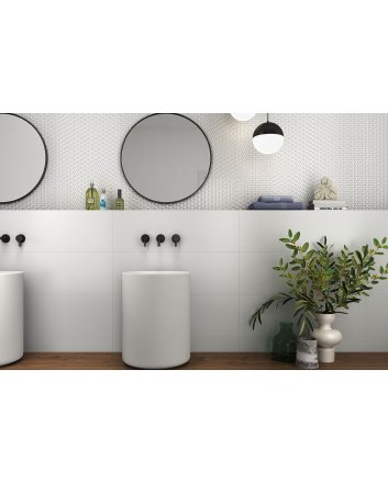 Emigres Pacific wandtegel mat 25x75 blanco