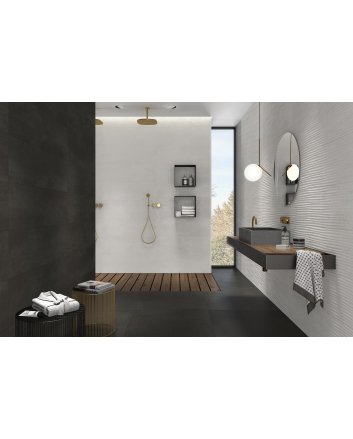 Emigres Dec slab wandtegel hoogglans 30x90 blanco