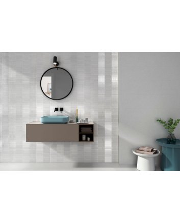 Emigres Wonder wandtegel lapatto 80x80 blanco